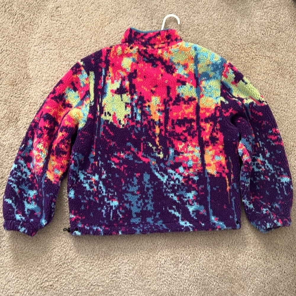 Colorful Abstract Fleece Jacket